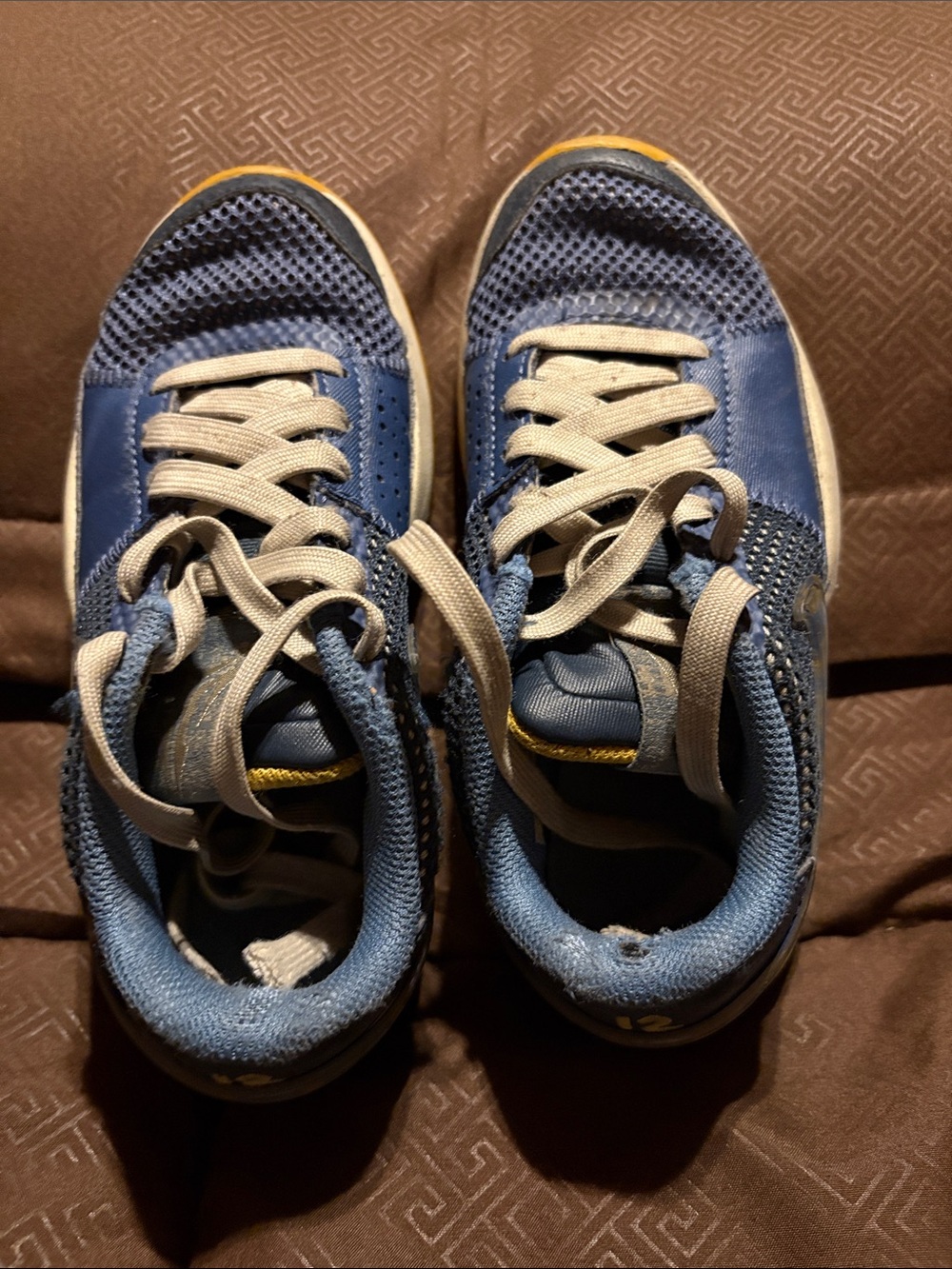 Nike Kids Blue and Gray Lace-Up Sneakers
